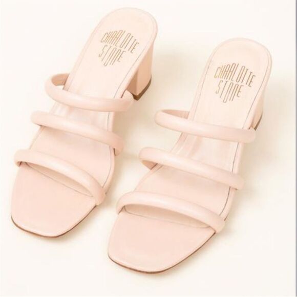 Charlotte Stone "Belle" Strappy Block Low Heel Sandals Size 6 - Picture 1 of 9